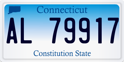 CT license plate AL79917