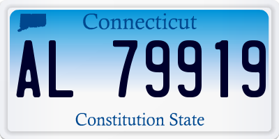 CT license plate AL79919