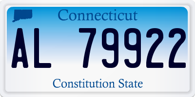 CT license plate AL79922