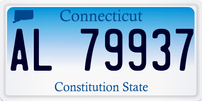CT license plate AL79937