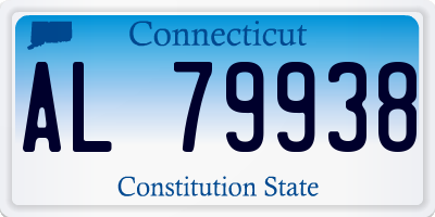 CT license plate AL79938