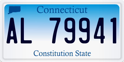 CT license plate AL79941