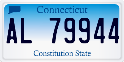 CT license plate AL79944