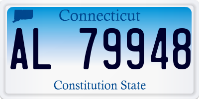 CT license plate AL79948
