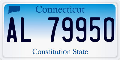 CT license plate AL79950