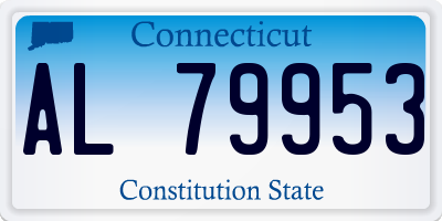 CT license plate AL79953