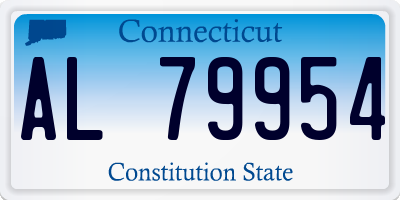 CT license plate AL79954