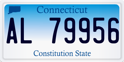 CT license plate AL79956