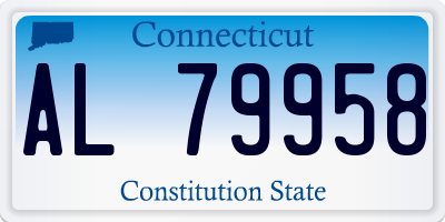 CT license plate AL79958