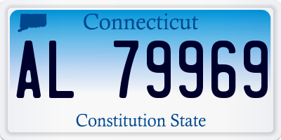 CT license plate AL79969