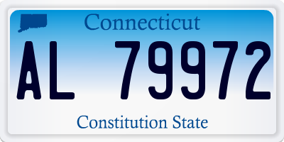 CT license plate AL79972