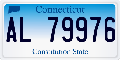 CT license plate AL79976