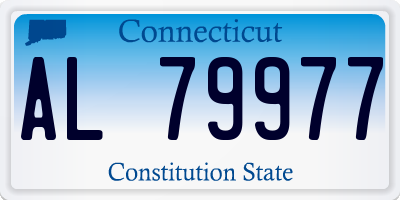 CT license plate AL79977