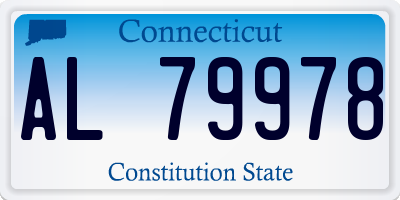 CT license plate AL79978