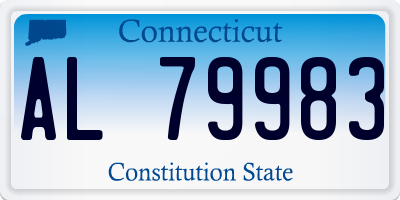 CT license plate AL79983