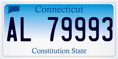 CT license plate AL79993