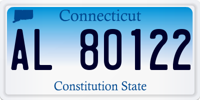 CT license plate AL80122
