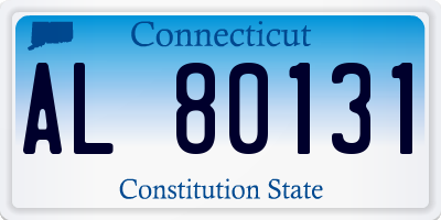 CT license plate AL80131