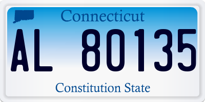 CT license plate AL80135