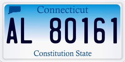 CT license plate AL80161