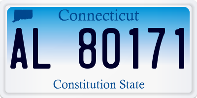 CT license plate AL80171