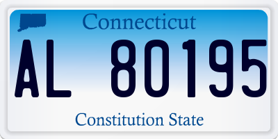 CT license plate AL80195