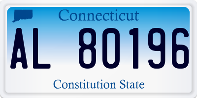 CT license plate AL80196