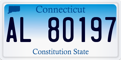 CT license plate AL80197