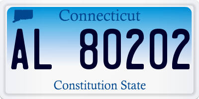 CT license plate AL80202