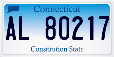 CT license plate AL80217