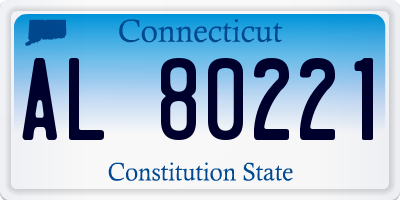 CT license plate AL80221