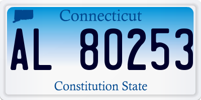 CT license plate AL80253