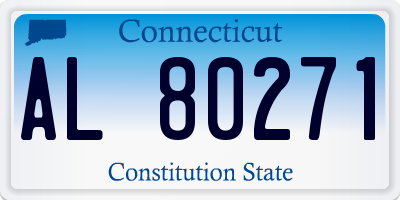 CT license plate AL80271