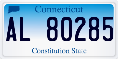 CT license plate AL80285