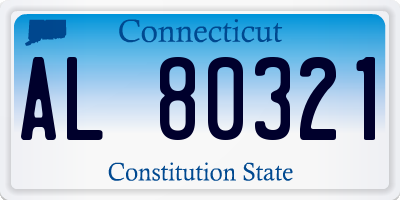 CT license plate AL80321