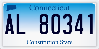 CT license plate AL80341