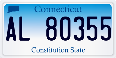 CT license plate AL80355