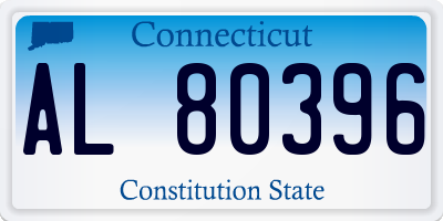 CT license plate AL80396