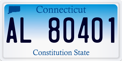 CT license plate AL80401