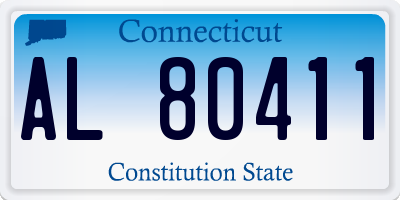 CT license plate AL80411