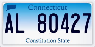 CT license plate AL80427