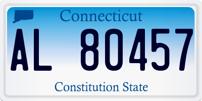 CT license plate AL80457