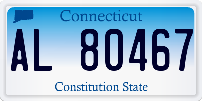 CT license plate AL80467