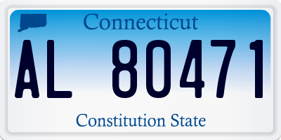 CT license plate AL80471