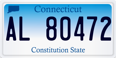 CT license plate AL80472
