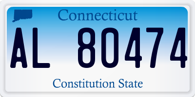 CT license plate AL80474