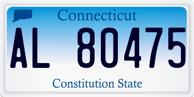 CT license plate AL80475