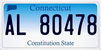 CT license plate AL80478