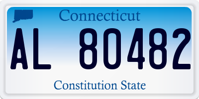 CT license plate AL80482