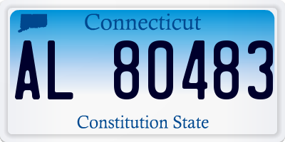 CT license plate AL80483